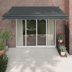 Tenda na uvlačenje antracit 3 x 2,5 m od tkanine i aluminija