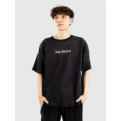 A.LAB Brainrot Big Stinker Boxy T-Shirt vintage black