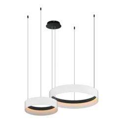LED luster na sajli ORBITA LED/72W/230V bela/crna