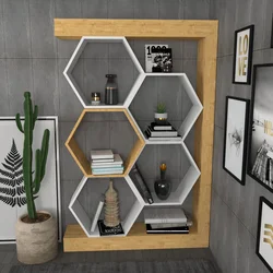 Conceptum Hypnose Polica 90x140x24,6cm Hrast-Bela