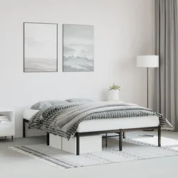 Metalni okvir za krevet crni 140x200 cm