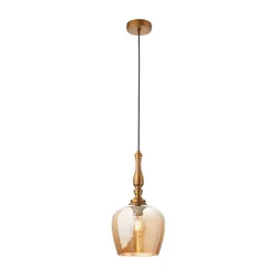 Redo 01-2740 - Luster na sajli TOLL 1xE27/42W/230V bronzan