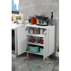 HANAH HOME Višenamenska samostojeća komoda Atlantic Pine Bela Toriva W