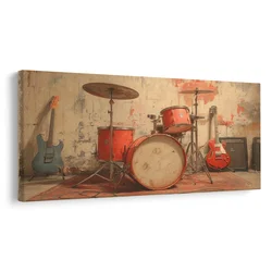 Slika glasbeni instrumenti v vadnici - 60x30