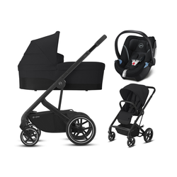 Cybex kolica 1u1 balios s lux deep black - black 520001189