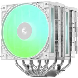 Hladilnik za procesor DeepCool AG620 G2 WH ARGB, 2x 120mm, bel