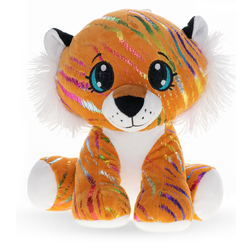 Tiger Star Sparkle plišasto oranžna 16cm sedeča