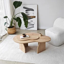 Hanah Home Klub sto Melted, 105x35x65 cm, Bež