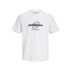 JACK & JONES Majica JCOClub kit / črna / bela