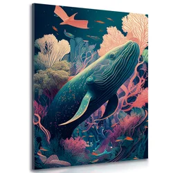 Slika nadrealističen kit - 100x150
