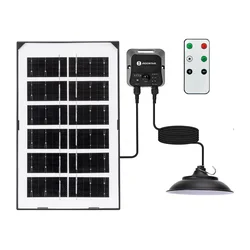 Aigostar - LED solarni luster LED/35W/12V 3000 mAh 6500K prečnik 15 cm