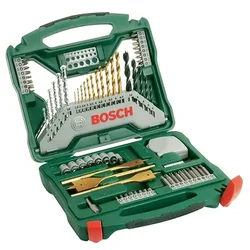Set burgija i nastavaka 70 delova X-Line titanijum u plastičnom koferu Bosch