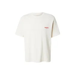 JACK & JONES Majica JORHYERES limona / temno rdeča / bela