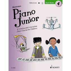 HEUMANN:PIANO JUNIOR DUET BOOK 4 + AUDIO ACCESS