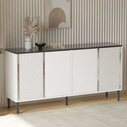 Hanah Home Konzolni sto Bertilda, 150x75x36 cm, Beli