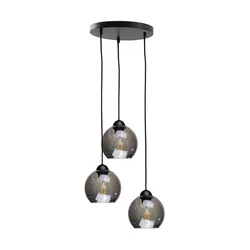 Luster na sajli UNO 3xE27/60W/230V crna