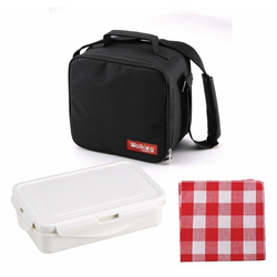 BERGNER posodica s torbo COOLER BAG, rdeča