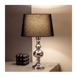 BRILAGI - Stona lampa CERIA 1xE27/60W/230V prečnik 30 cm sjajni hrom/crna