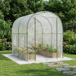 Staklenik s okvirom 160 x 200 x 192,5 cm PVC *Transparent*an