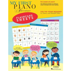 FABER:MY FIRST PIANO ADVENTURES FLASHCARD LEVEL A,B & C