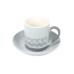 PORCELAN SET ZA KAFU 130ml 6/1 (HAND/MINT) RXG-N241079D
