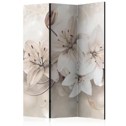 artgeist Paravan Diamond Lilies, 3-Delni, Dvostranski