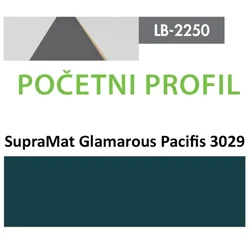 Profil Zidni MDF Početni LB-2250-A SupraMat Glam Pacific (3029) 2800x115x12mm ( 026-093 )