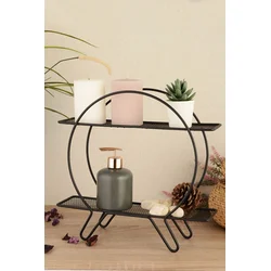 Aberto Design Polica Halka D2K, 35 x 33 x 10 cm, Crna