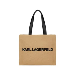 Karl Lagerfeld Torba za na plažo  temno bež / črna