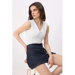 Trendyol Milla Ženska bluza, Krem