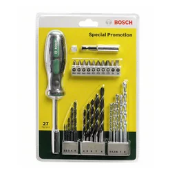 BOSCH 27-delni set burgija i bitova odvrtača