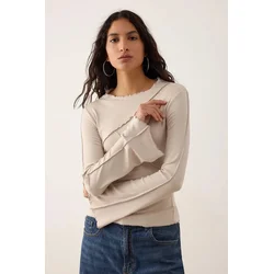 Trendyol Milla Ženska bluza Twoaw25Bz00244, Bež
