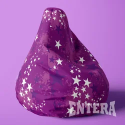 Veliki LazyBag ljubicaste zvezde low square ( 060 )