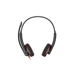 Poly Blackwire 3220 stereo USB-C slušalke z USB-C/USB-A adapterjem