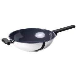 MIDDAGSMAT Vok-tiganj, neprianjajući sloj/nerđajući čelik, 28 cm