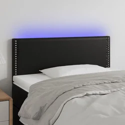 LED uzglavlje crno 80 x 5 x 78/88 cm od umjetne kože
