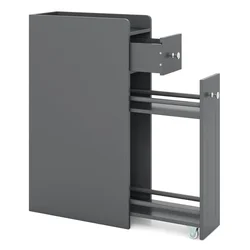 Northio Ozka kopalniška omarica 40x18x70 cm MDF s predali siva