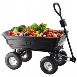 Chomik Baštenska/transportna kolica Garden Line, 300 kg, 75 L Black