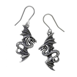 Uhani ALCHEMY GOTHIC - Flight of Airus - Kositer - E442