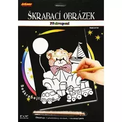 Artlover Praskalna slika s presenečenjem Medvedek z igračami 20x25cm