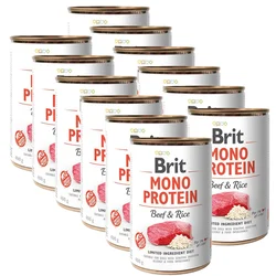 Konzerva Brit Mono Protein Beef & Rice, 12x400 g