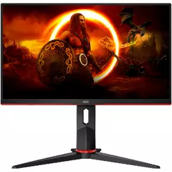 AOC Monitor LED 24G2SUBK Gaming VA 23.8 Adaptive Sync 1920x1080 at 165Hz, 1ms, 3000:1, HAS 130mm, USB-Hub, 3y ( 24G2SUBK )