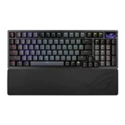 ASUS klávesnice ROG Azoth 96 HE, Mechanická, Bezdrátová, BT, RF 2.4GHz, CZ/SK, černá