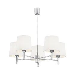 Brilagi - Luster na šipci MONTE 5xE27/15W/230V krem/sjajni hrom