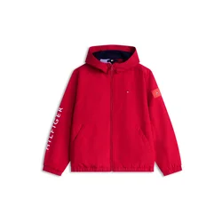 TOMMY HILFIGER Prehodna jakna rdeča/bela