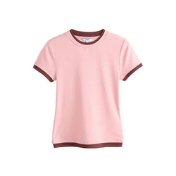 Next Majica rjava/pastelno roza