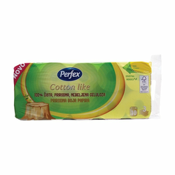 PERFEX Toalet papir Cotton like prirodna bojatroslojni 10/1