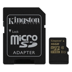 UHS-I MicroSDHC 16GB + Adapter SDCA10/16GB