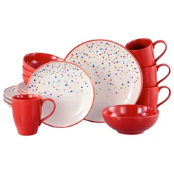 Creatable Kombinirani Servis Joy Red, 16-Delni