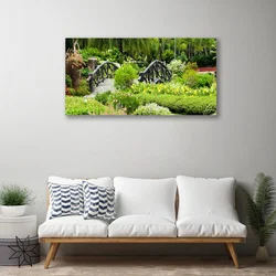 tulup.si Slika na platnu Narava botanični vrt bridge 100x50 cm